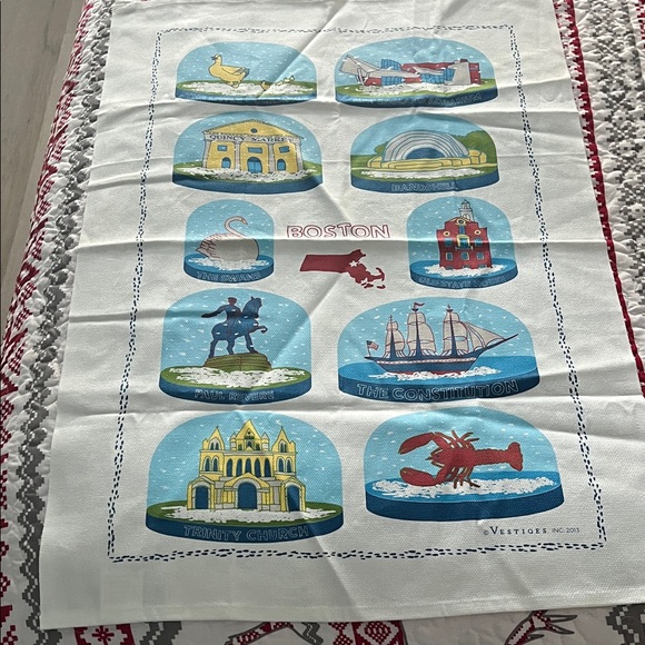 vestiges Other - Oversized, unused, Boston scene snow globe T Towel